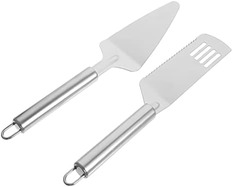 2 Stück Edelstahl Pizza Spatel Steak Pizza Schaufel Kuchenheber Edelstahl Wender Kuchenlifters Kuchenübertragungsschaufel Käse Schaufel Kuchenserver Spatel Flach gebratener Fisch  |   Gartenkellen Gartenkellen Gartenkellen