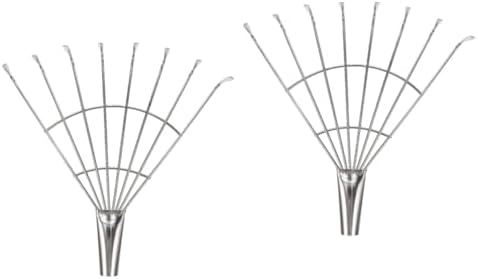 2 Stück Rasenrechen, robuste Stahlrechen, Garten-Unkrautwerkzeug, Laubrechen, Gartenrechen, Ersatzstahlrechen, Bodenlockerer, Pflanzwerkzeug, Blumenrechen, Stahlgartenrechen  |   Rechen Rechen Rechen