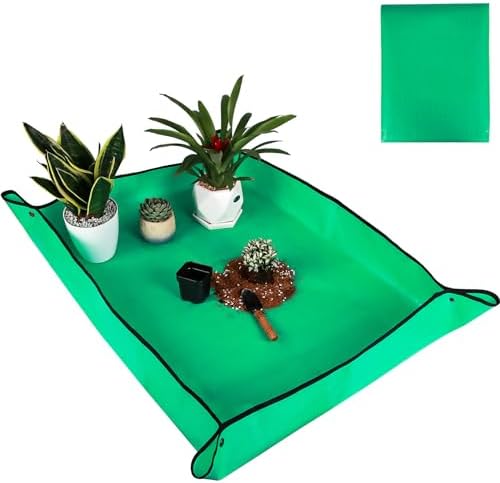 39,5″ x 31,5″ Pflanz-Umtopfmatte wasserdicht, Umtopfmatte und Kontrolle von Blumenerde-Unordnung, quadratische Sukkulenten-Gartenmatte, ordentliche Blumenerde-Schale, Umtopfmatte, dicke faltbare Erdewechselmatte  |   Bonsai-Werkzeuge Bonsai-Werkzeuge Bonsai-Werkzeuge