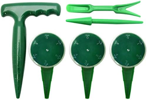 6er Pack Saatgutspender Set, verstellbares Garten-Handpflanzwerkzeug, traditionelles Set zum Säen von Blumenpflanzen, Set mit Setzlingsdibbler und Widger  |   Gartengerätesets Gartengerätesets Gartengerätesets