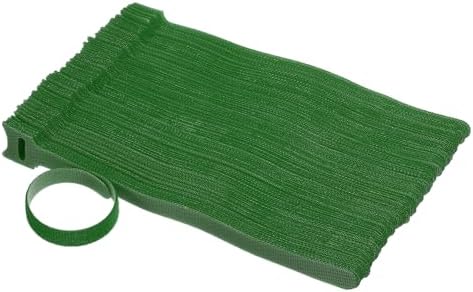 8 Zoll Klettverschluss Kabelbinder, 150 Stück Nylon verstellbare Gartenbinder, Pflanzen- und Rebenstützen, Kabelorganisator, wiederverwendbare multifunktionale Binder, grün  |   Gartenband und Twist-Bindungen Gartenband und Twist-Bindungen Gartenband und Twist-Bindungen