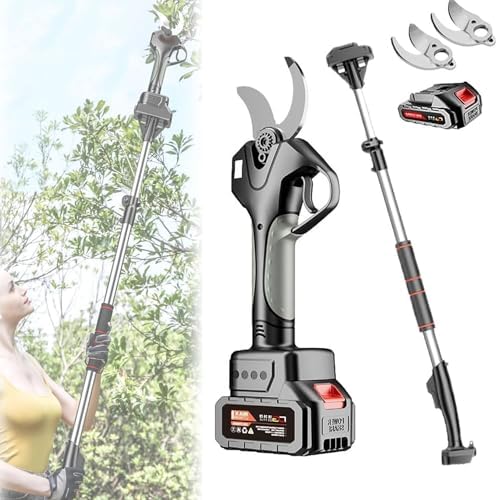 Astschneider, 45 mm tragbarer Smart-Lithium-Batterie-Trimmer, wiederaufladbare Heckenschneider mit 2,1 m teleskopischem Stab, Schnellladung, 1-12 Stunden Betriebszeit  |   Garten Sägen Garten Sägen Garten Sägen