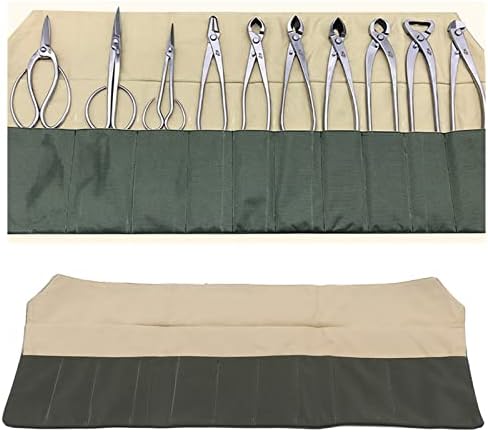 Bonsai Werkzeugtasche Gartenpflege Schaufel und Scheren Garten Set Aufbewahrungstasche Bonsai Set aus Canvas für Umtopfen Schwarze Kiefer Canvas PU Garten Bonsai Werkzeug Werkzeug für kompakte Utensilien mit 1 Tasche für Stammspalter Bonsai  |   Bonsai-Werkzeuge Bonsai-Werkzeuge Bonsai-Werkzeuge