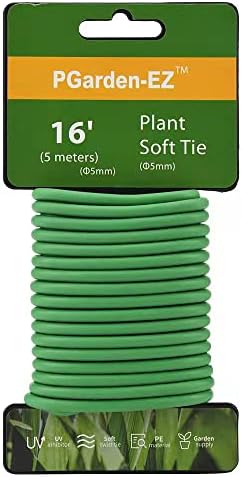 Grüne weiche Twist-Bindung für Pflanzen, flexible TPR-Gartenhilfe, ideal für Tomaten, Rosen und Ranken, zur Organisation (5 Meter)… 16 Fuß  |   Gartenband und Twist-Bindungen Gartenband und Twist-Bindungen Gartenband und Twist-Bindungen