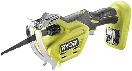 Ryobi Ry18Psa – 18V One+ Akku 15 mm Astsäge (Werkzeug ohne Akku), Gelb  |   Garten Sägen Garten Sägen Garten Sägen