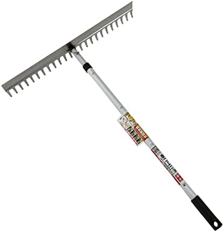 Senkichi Teleskopischer Breiter Krallenrechen 6, 4 Dehnungsstufen, 130 cm (13 mm)  |   Rechen Rechen Rechen