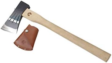 Um-9 Handbeil, Ganzstahl Kleines Beil, Lange Gerade, Gesamtlänge 45 cm (17,7 Zoll), Lederhülle, Hergestellt in Japan, Tsubamesanjo  |   Gartenäxte Gartenäxte Gartenäxte