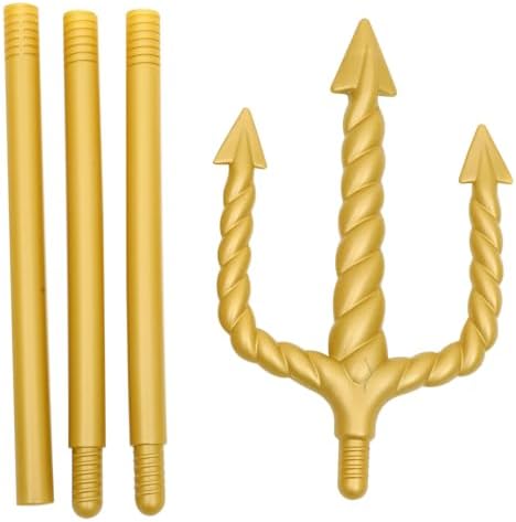 Teufelsharke, Teufelsdämon Requisit Harke Dreizack Zubehör Halloween Cosplay Zubehör Party Dekoration Supplies Gold  |   Gabeln Gabeln Gabeln